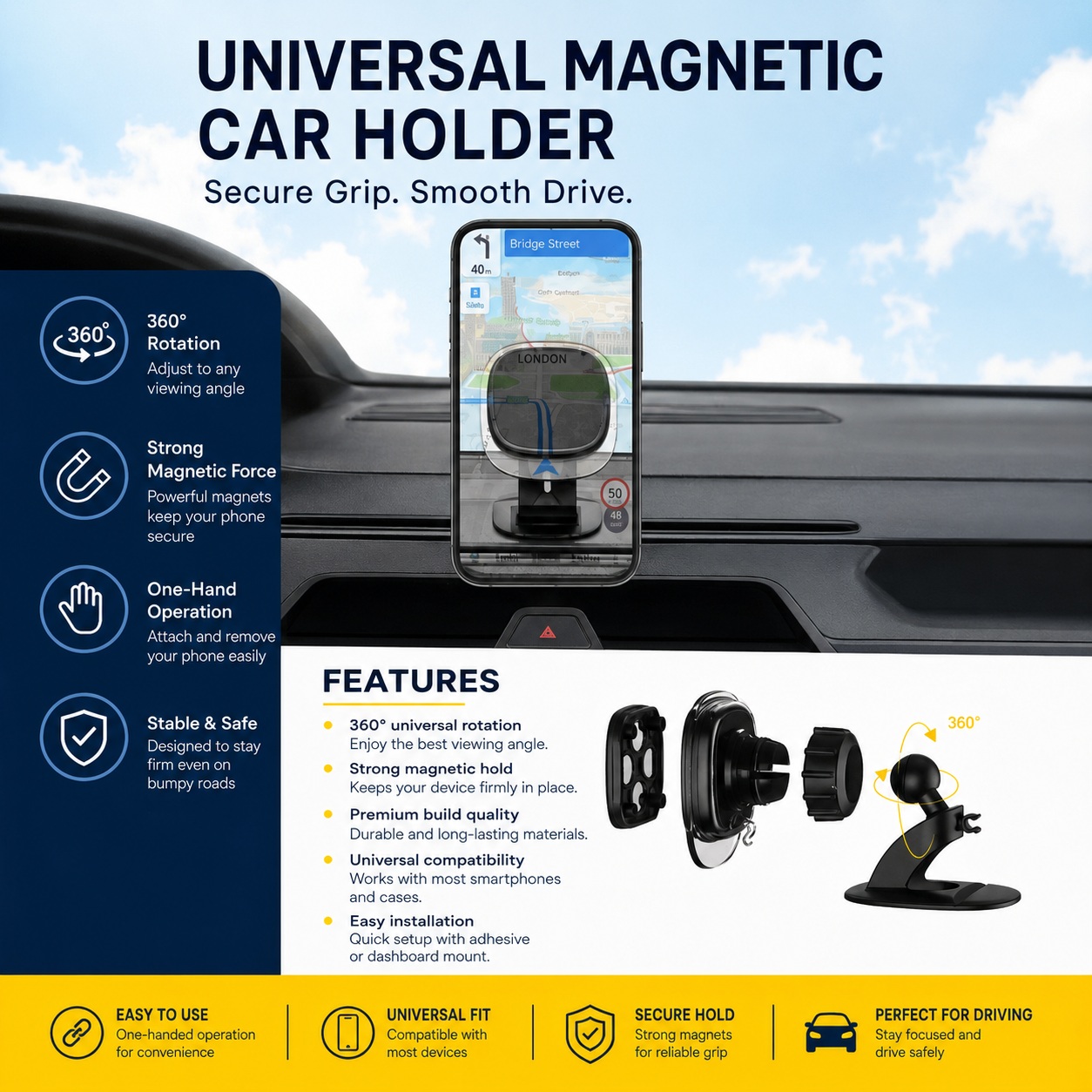 CAR MOUNT MAGNETIC HOLDER - Image 3