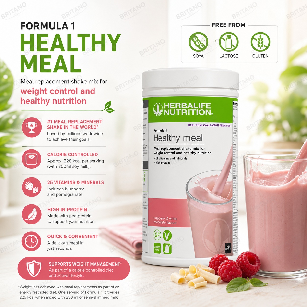 Formula 1 Free From Raspberry and White Chocolate 500 g - Image 2